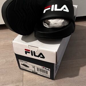 Fila Men's Black Drifter Slide Sandals